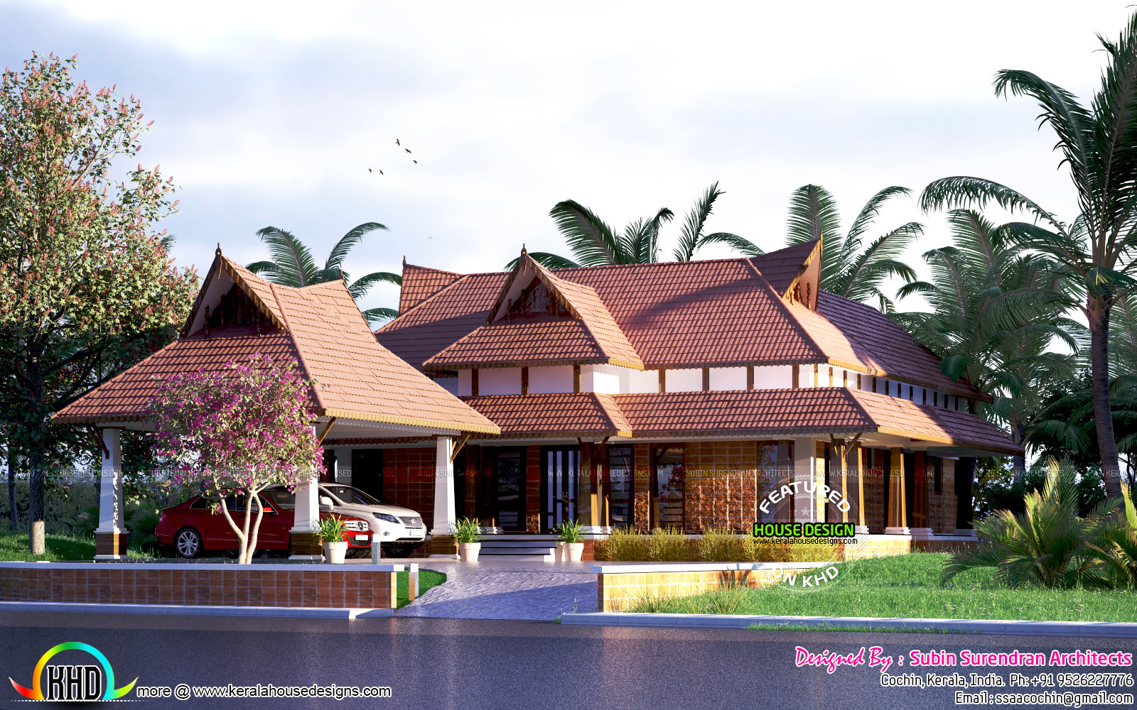New traditional Kerala home design - Kerala home design and floor plans
