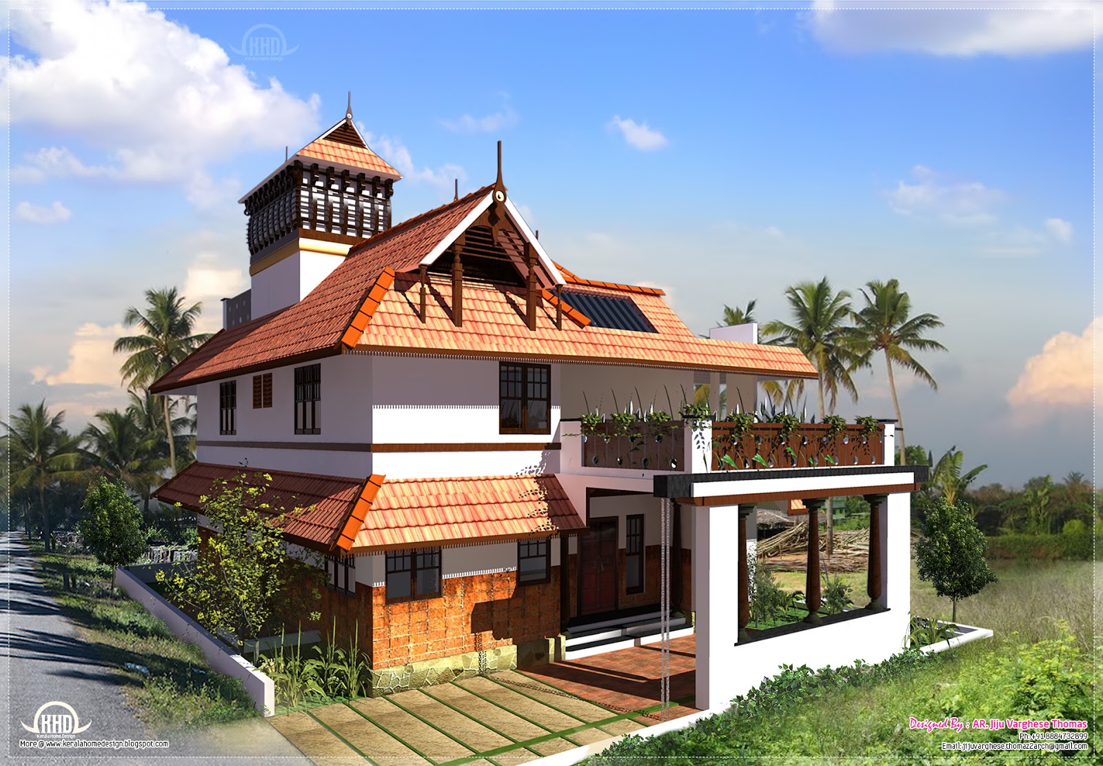 Kerala Exterior Home Kerala Home Beautiful Exterior April 2025 - House ...