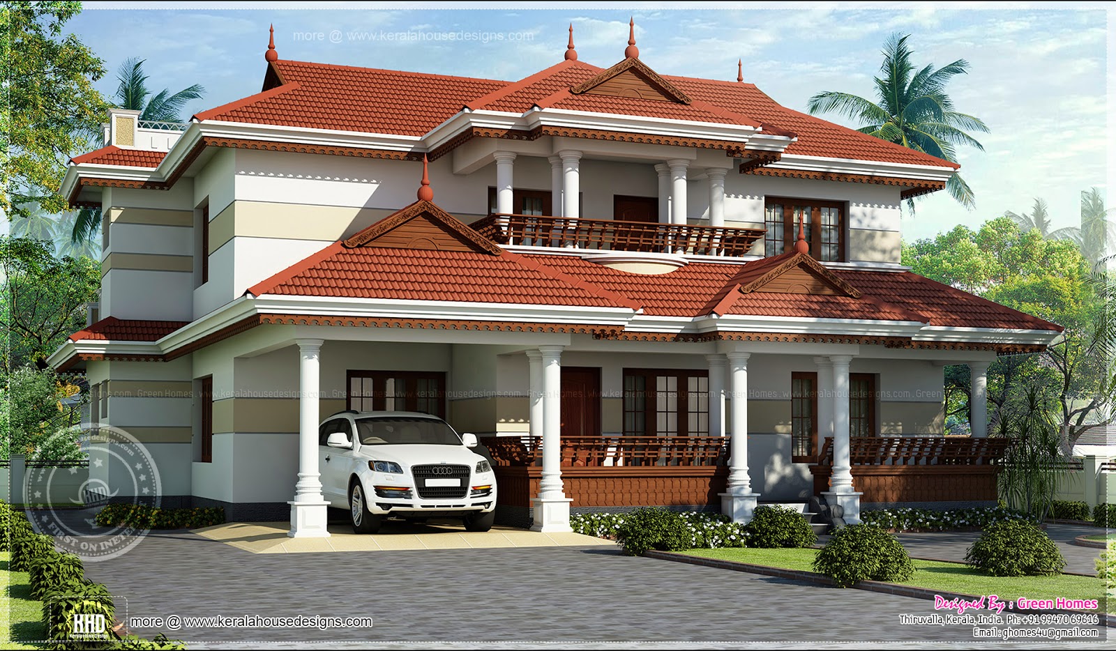 Beautiful Kerala home design - Kerala home design and floor plans