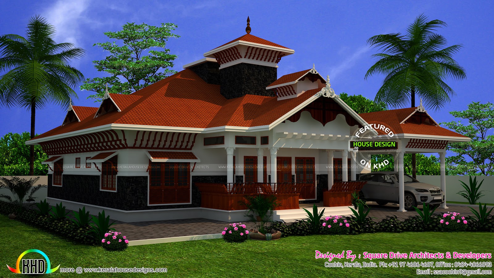 Awesome Kerala home with interiors - Kerala home design and floor plans