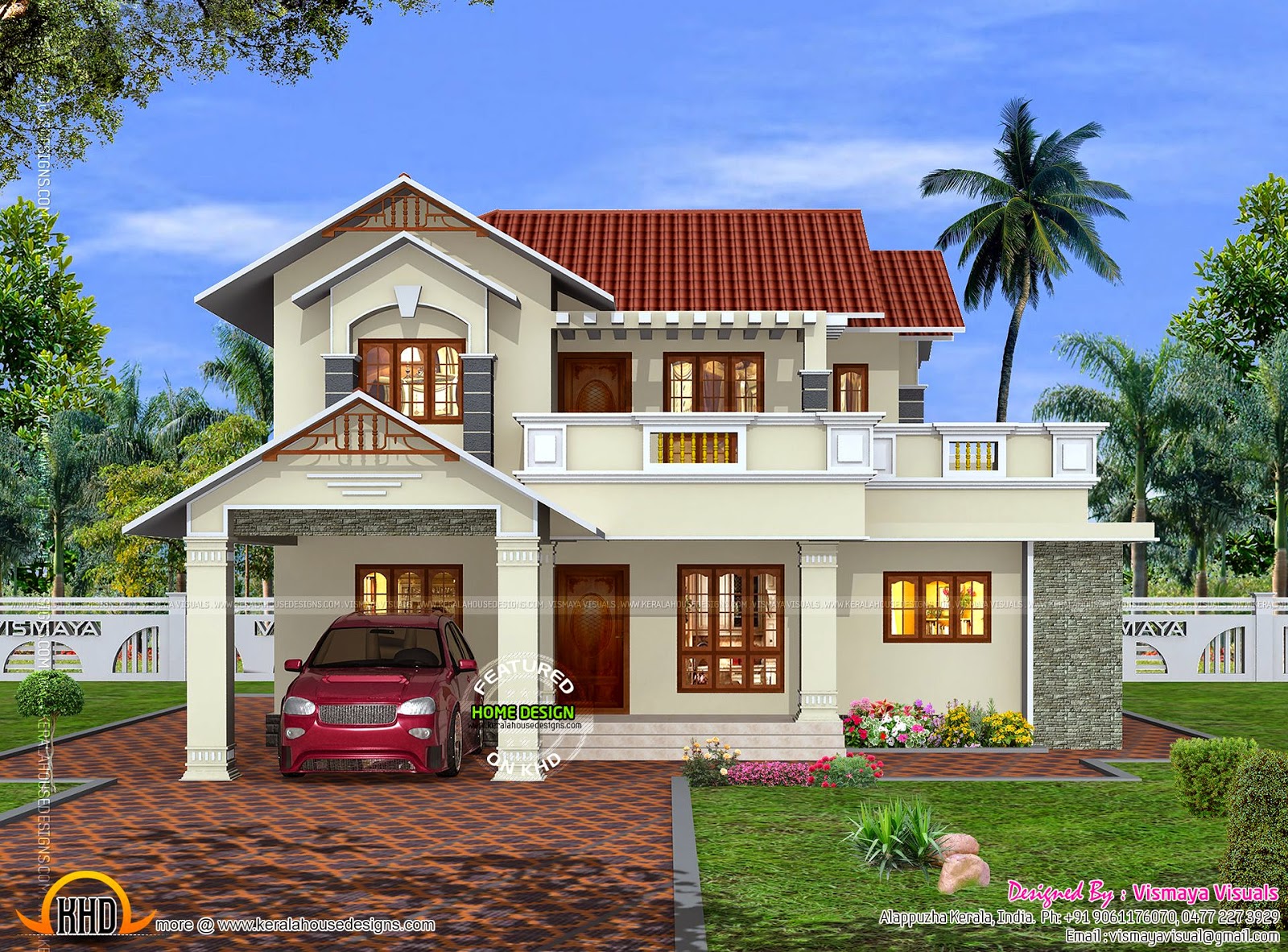 Kerala Exterior Home Kerala Home Beautiful Exterior April 2025 - House ...