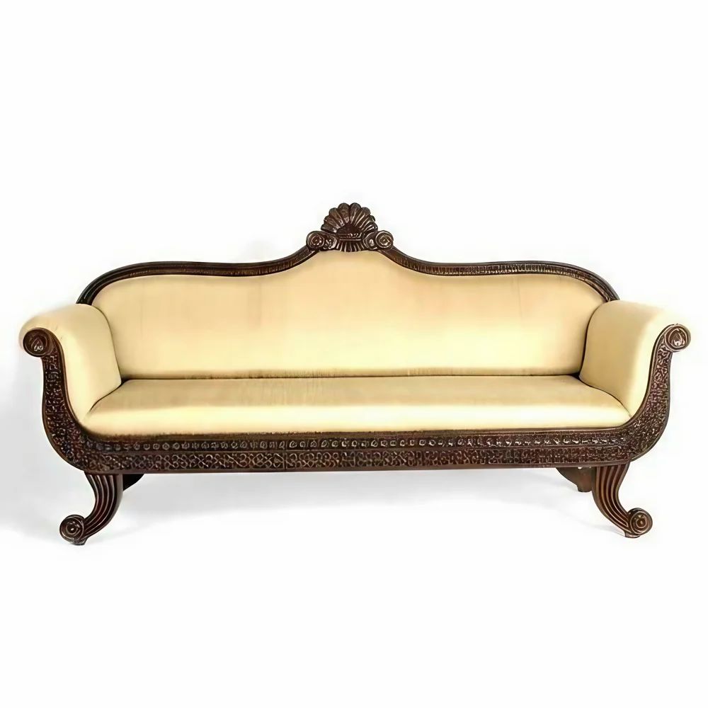 3 Seater Leather Antique Sofa Set at Rs 45000/set in Bengaluru | ID ...