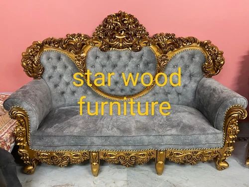 5 Seater Antique Teak Wood Sofa Set at ₹ 120000/set in Saharanpur | ID ...