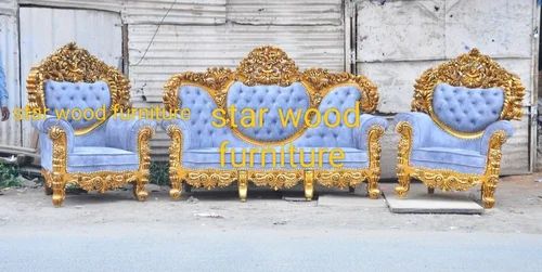 5 Seater Antique Teak Wood Sofa Set at ₹ 120000/set in Saharanpur | ID ...