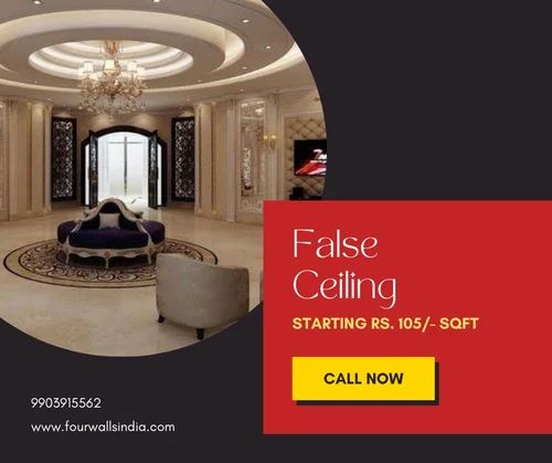 Gypsum Gyproc False Ceiling, 8 mm at ₹ 105/sq ft in South 24 Parganas ...