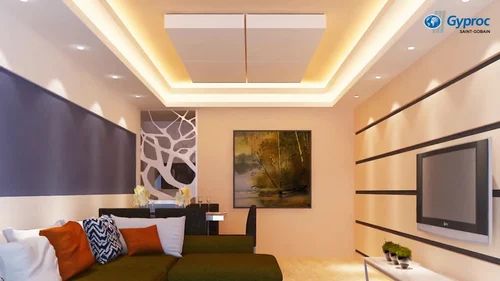 Gyproc Gypsum False Ceiling Services, Dimension: 6 X4 Feet, Thickness ...
