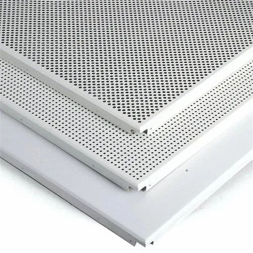 White,Grey Aluminum False Ceiling, Thickness: 6.5mm to 12mm, for Office ...