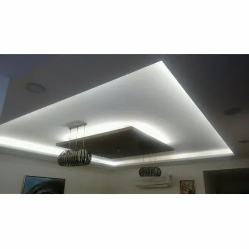 Gypsum Color Coated Gyproc False Ceiling, in Residential, Thickness: 12 ...