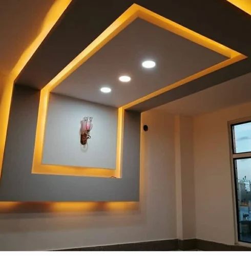 Gypsum Color Coated Gyproc False Ceiling, Thickness: 12 mm at ₹ 75 ...