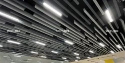 Black Coated Aluminium False Ceiling, Thickness: 18mm at Rs 150/square ...