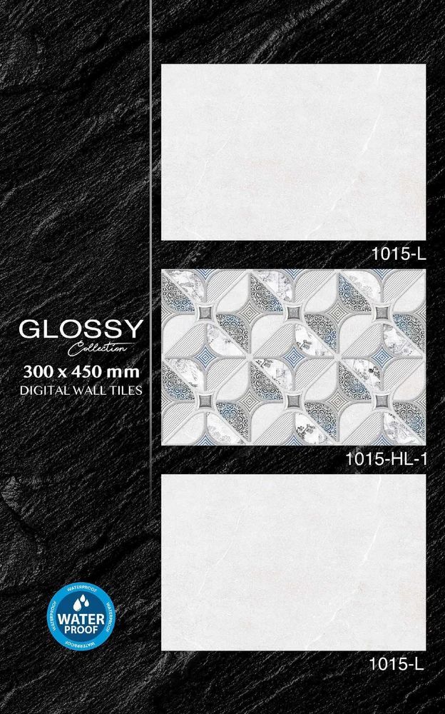 Ceramic Glossy Wall Tiles, Size: 1x1.5 Feet(300x450 mm) at Rs 192 ...