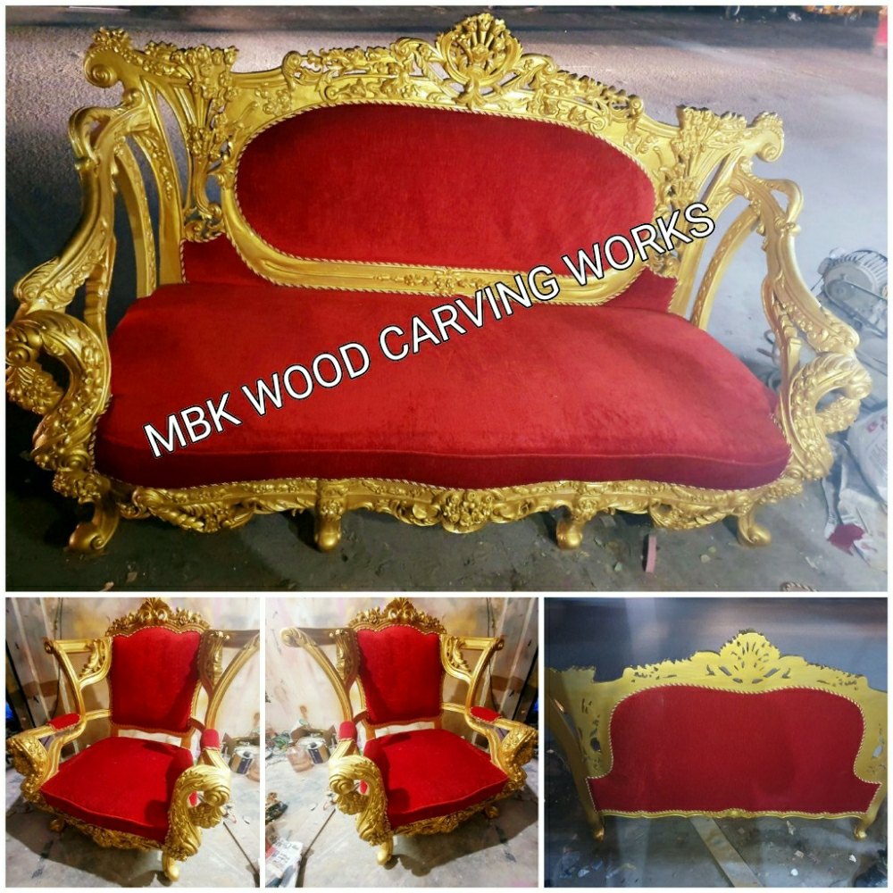 5 Seater Velvet Antique Classic Design Sofa Set, 3+1+1 at ₹ 230000/set ...