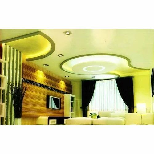 White Fiberglass Gyproc False Ceiling, Thickness: 0.5 Mm at ₹ 65/square ...