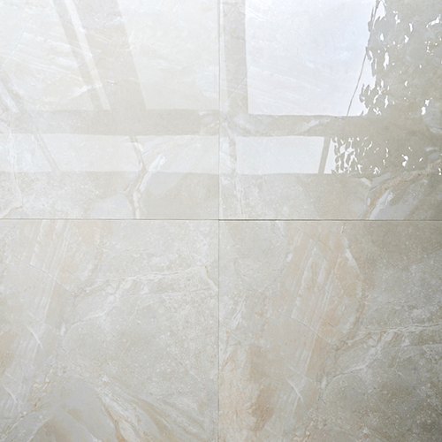 White Gloss Glossy Ceramic Vitrified Floor Tiles, Size: 60 * 60 In cm ...