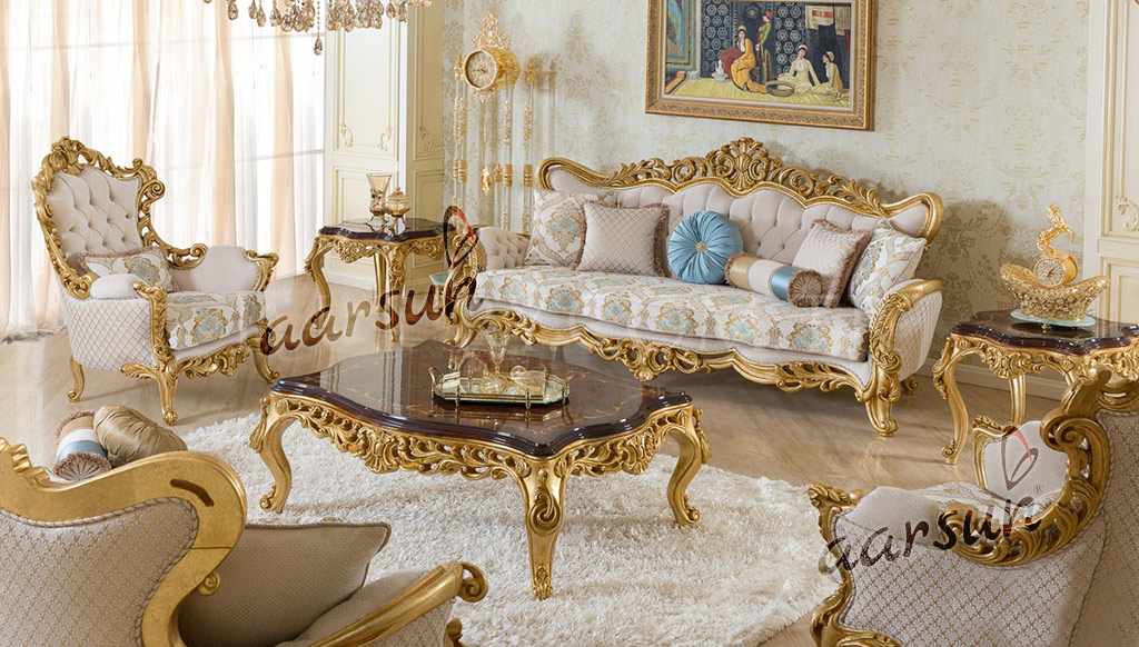 Antique Sofa Set | Baci Living Room