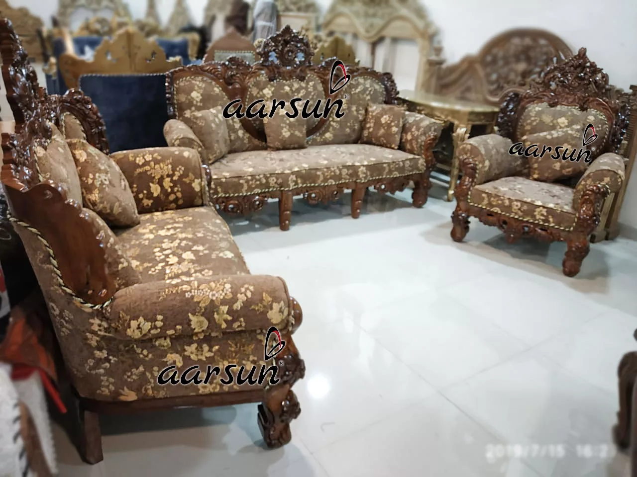 Antique Sofa Set Teak Wood YT-100