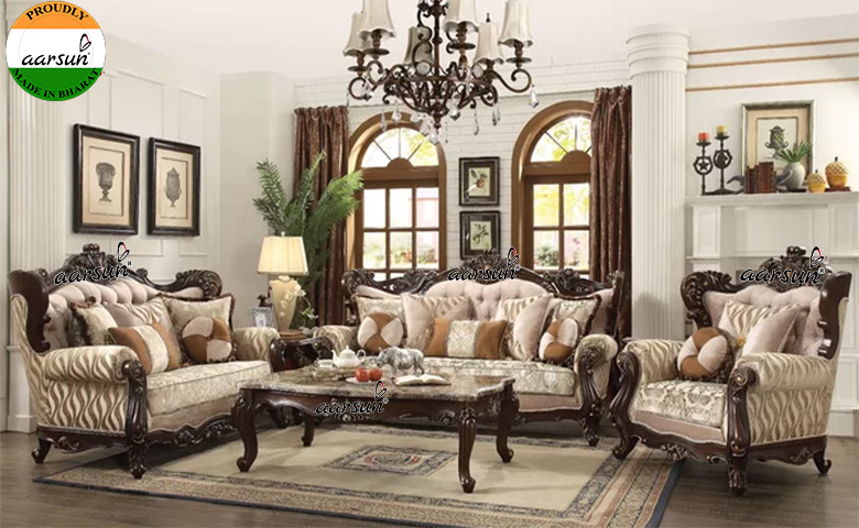Antique Classic Sofa Set STYLE-0020 - Aarsun