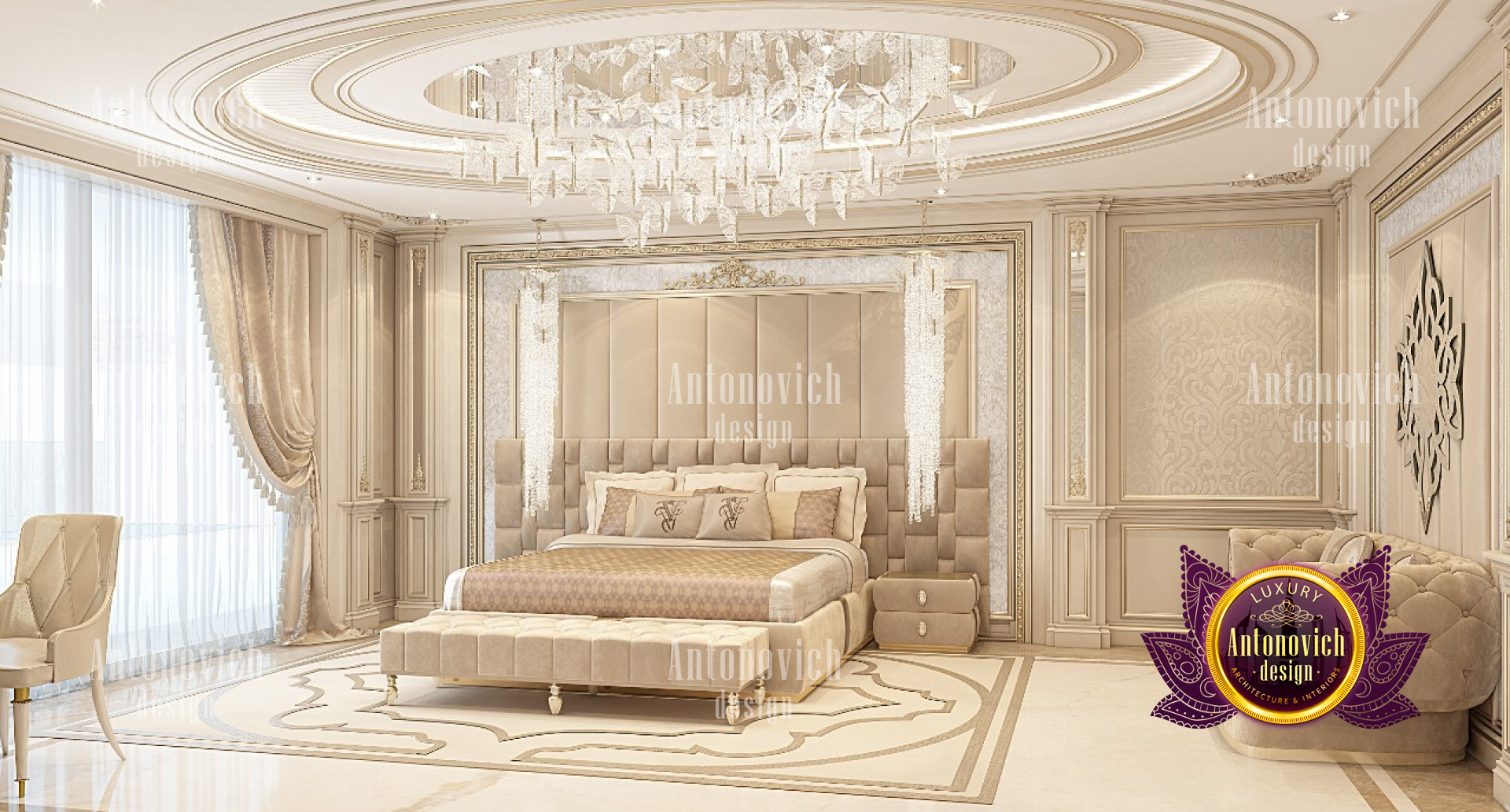 Amazing Bedroom Design For Luxurious Mansion