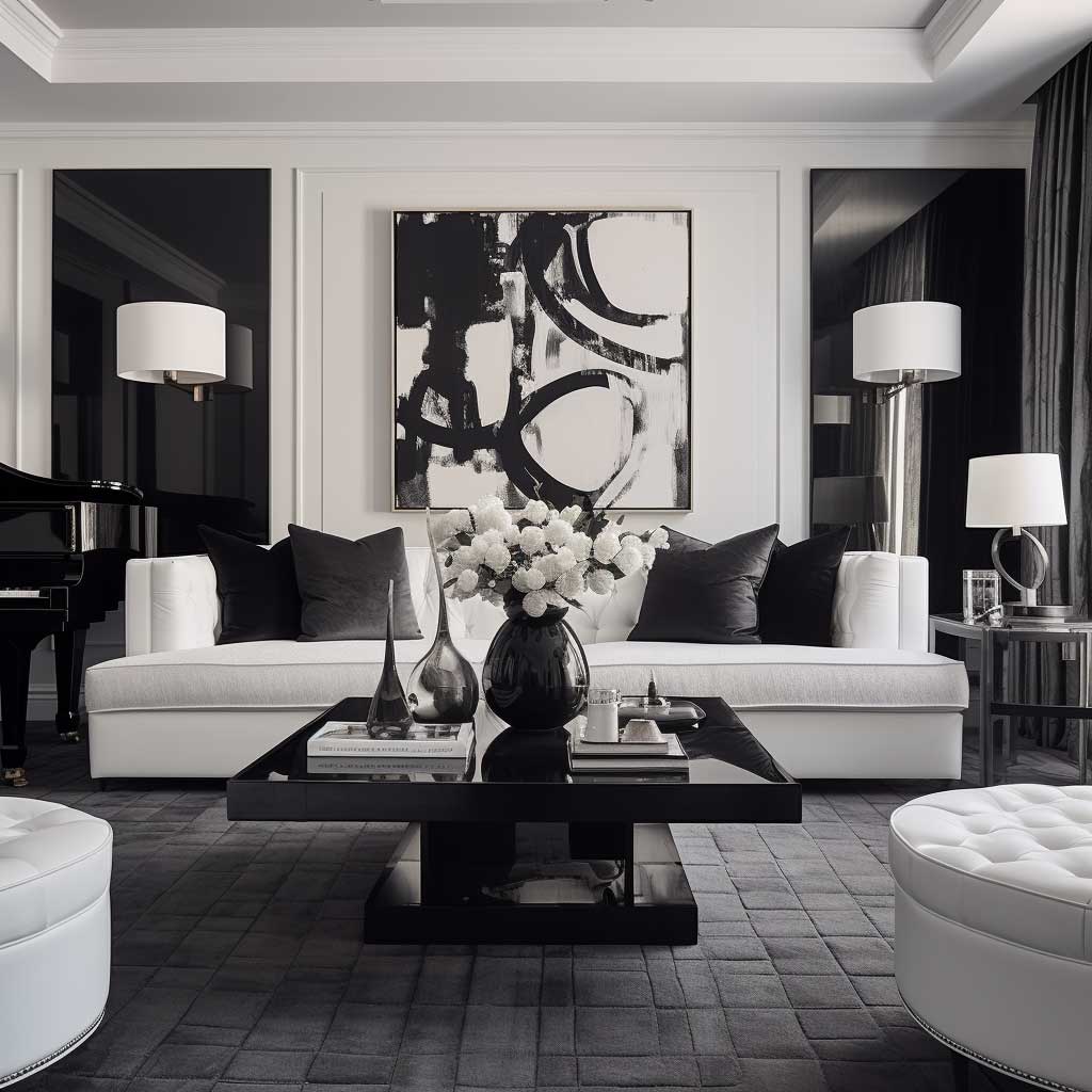 Modern Living Room Magic with Black Accents and Themes • 333k ...
