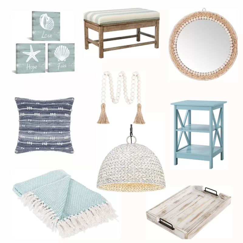 Coastal Living Room Decor - How to Use Natural Elements - Beach Vibe Decor