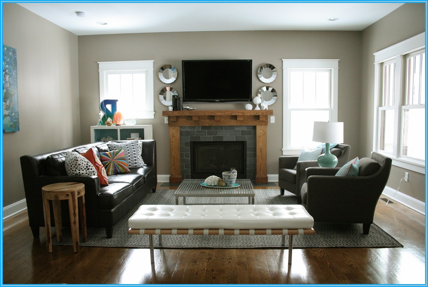Living Room With TV And Fireplace | FIREPLACE DESIGN IDEAS