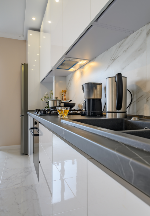 Straight Kitchens in Goa by Blissspace