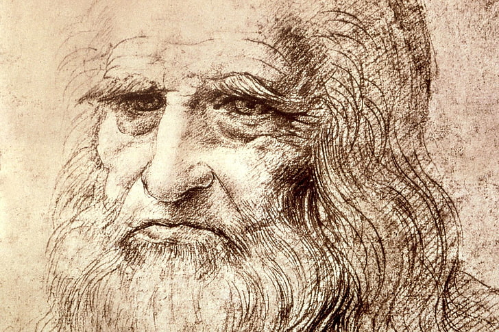 1600x900px | free download | HD wallpaper: Leonardo da Vinci, close-up ...