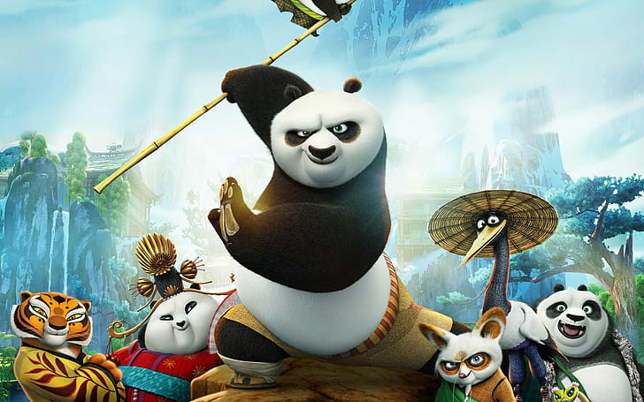 5120x2880px | free download | HD wallpaper: Kung Fu Panda 3 cartoon ...