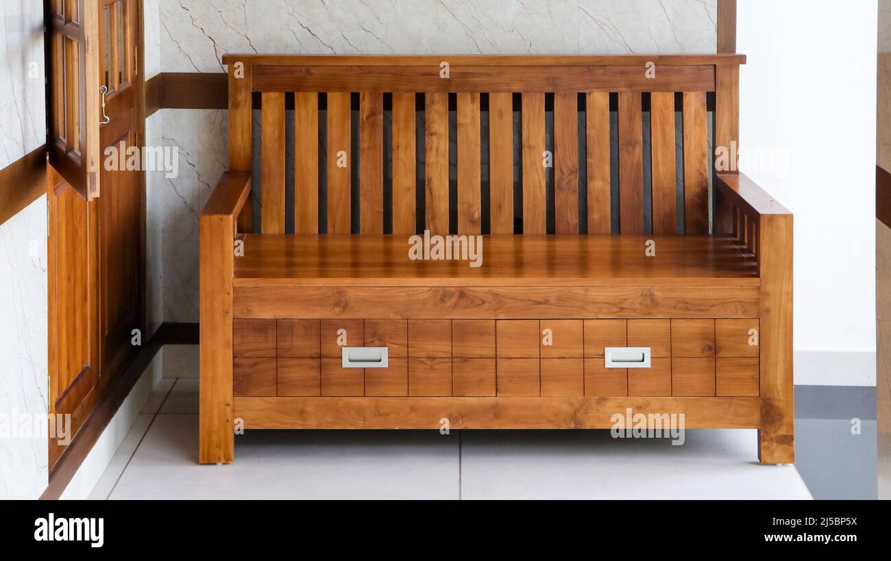 Simple wooden bed brown hi-res stock photography and images - Alamy