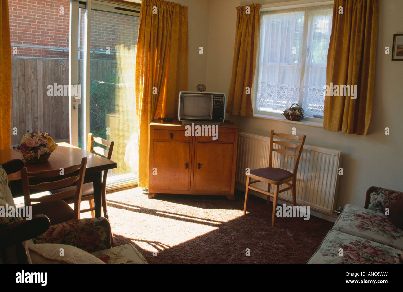 Old fashioned living room before renovation Stock Photo, Royalty Free ...