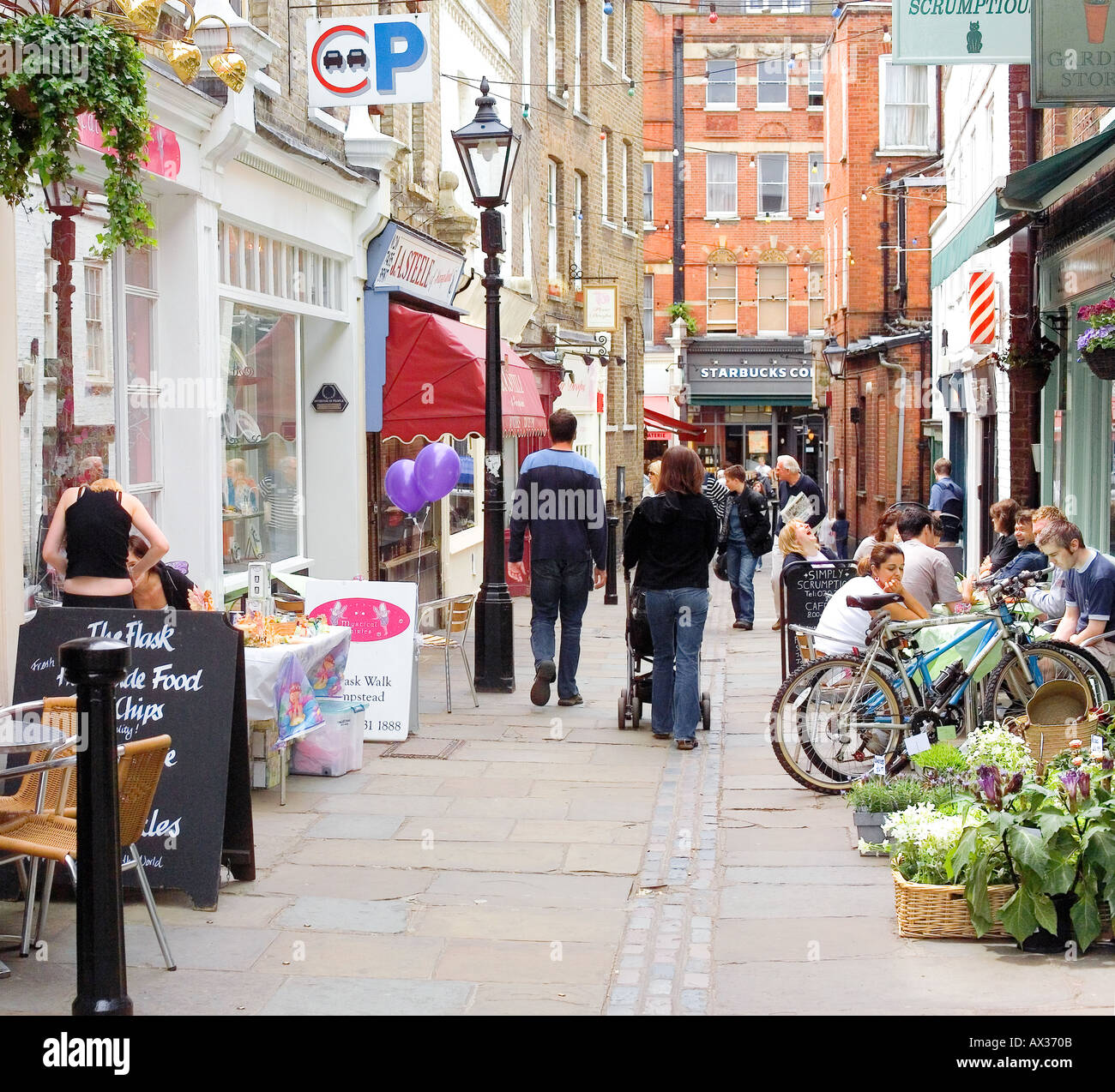 london hampstead village Stock Photo - Alamy