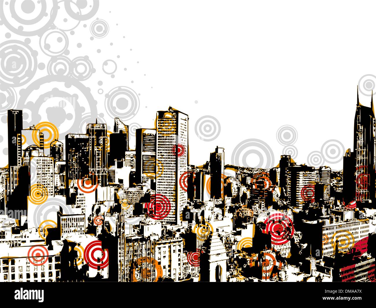 Grunge city design. EPS 8 Stock Vector Image & Art - Alamy
