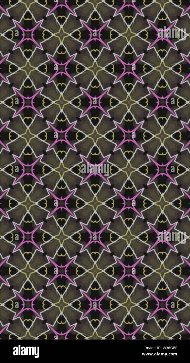 Ornate geometric pattern and abstract colored background Stock Photo ...