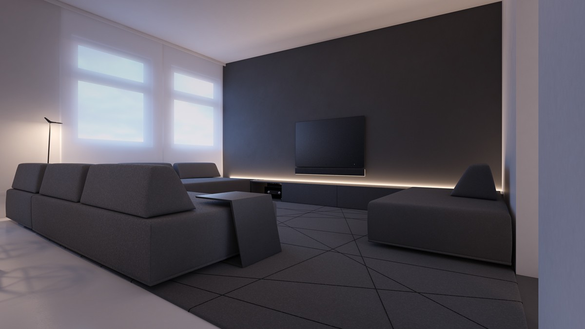 Twoscore Gorgeously Minimalist Living Rooms That Respect Amount Inwards ...