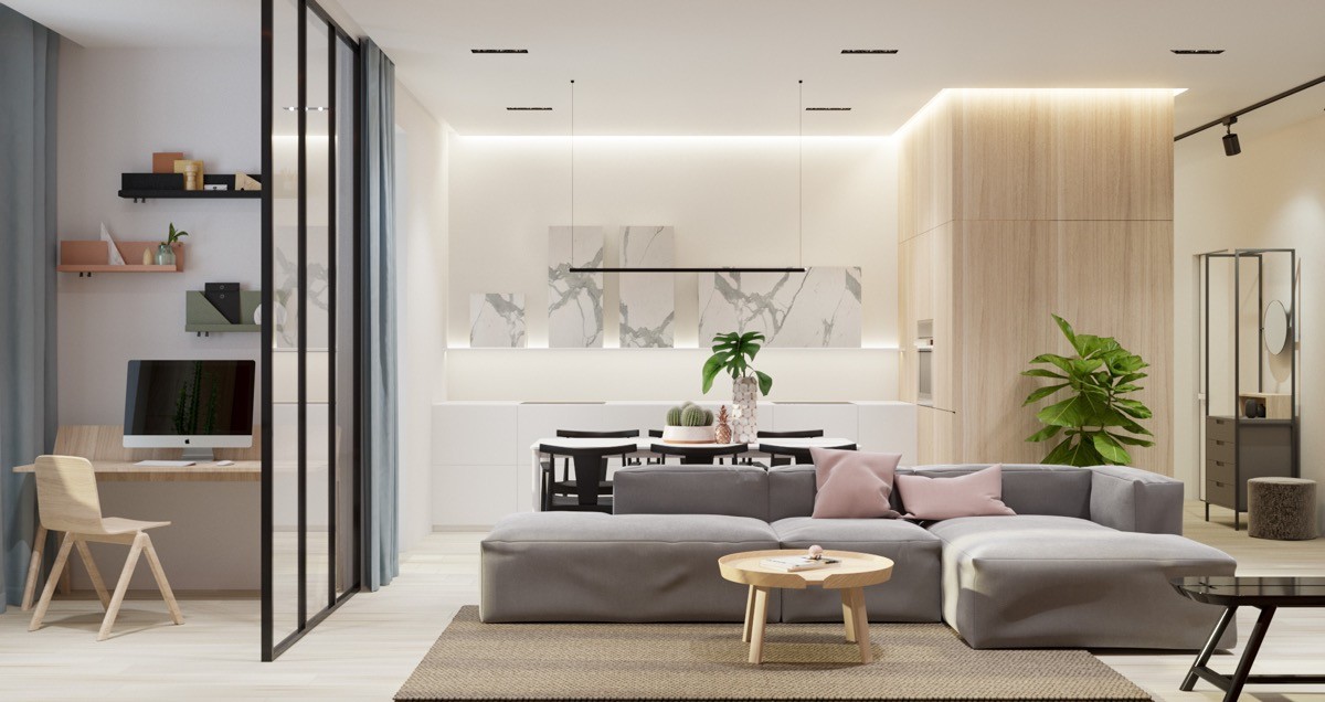 Twoscore Gorgeously Minimalist Living Rooms That Respect Amount Inwards ...