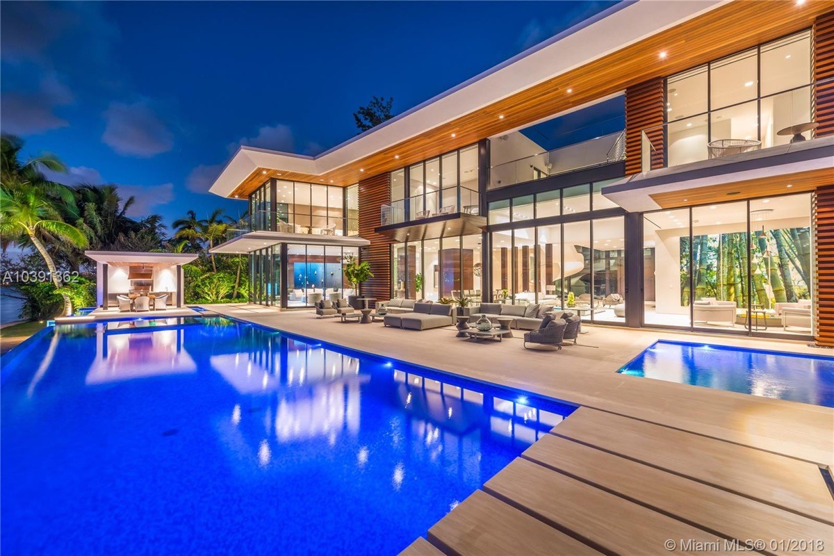 Magnificent Modern Miami Mansion With Ocean Panorama - Home Interior Ideas
