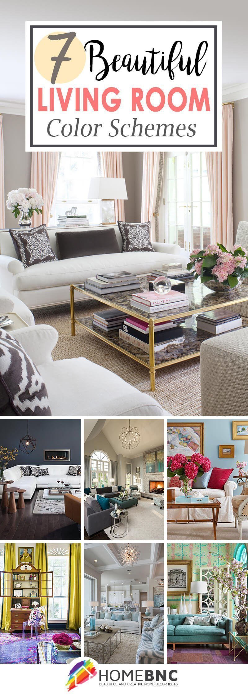 7 Best Living Room Color Scheme Ideas and Designs for 2017