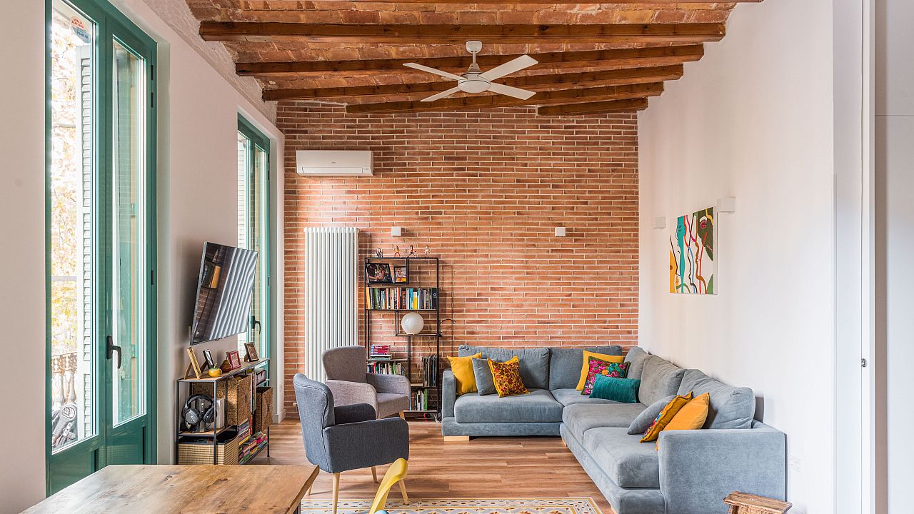 Living Room Design Ideas Brick Wall | Americanwarmoms.org