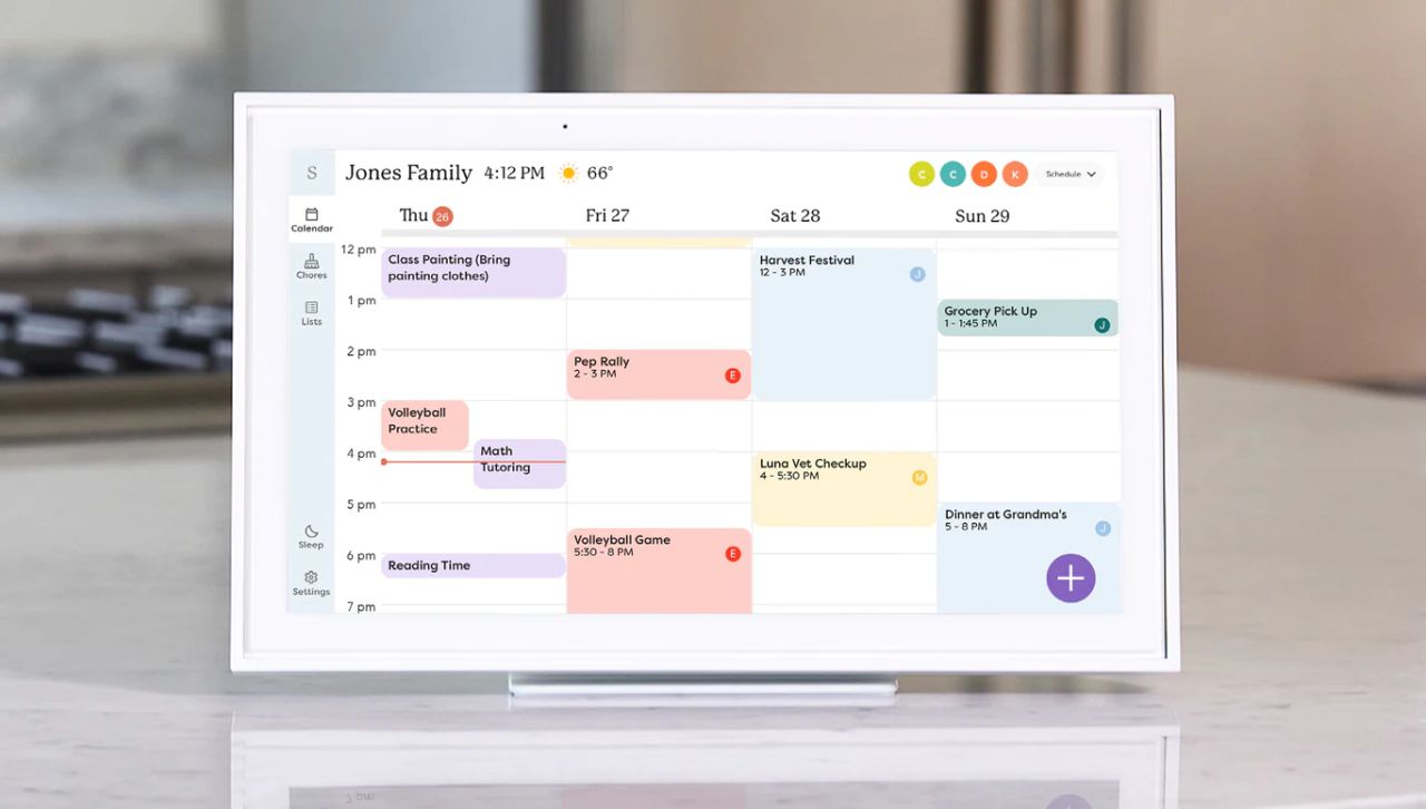 Skylight Cal Max 27-in Display is Smart Calendar and Photo Frame