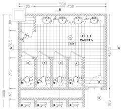 Denah Toilet Umum - 52+ Koleksi Gambar