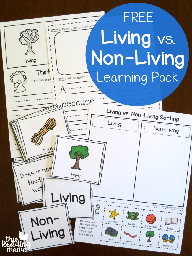 Living vs Non-Living Learning Pack - This Reading Mama