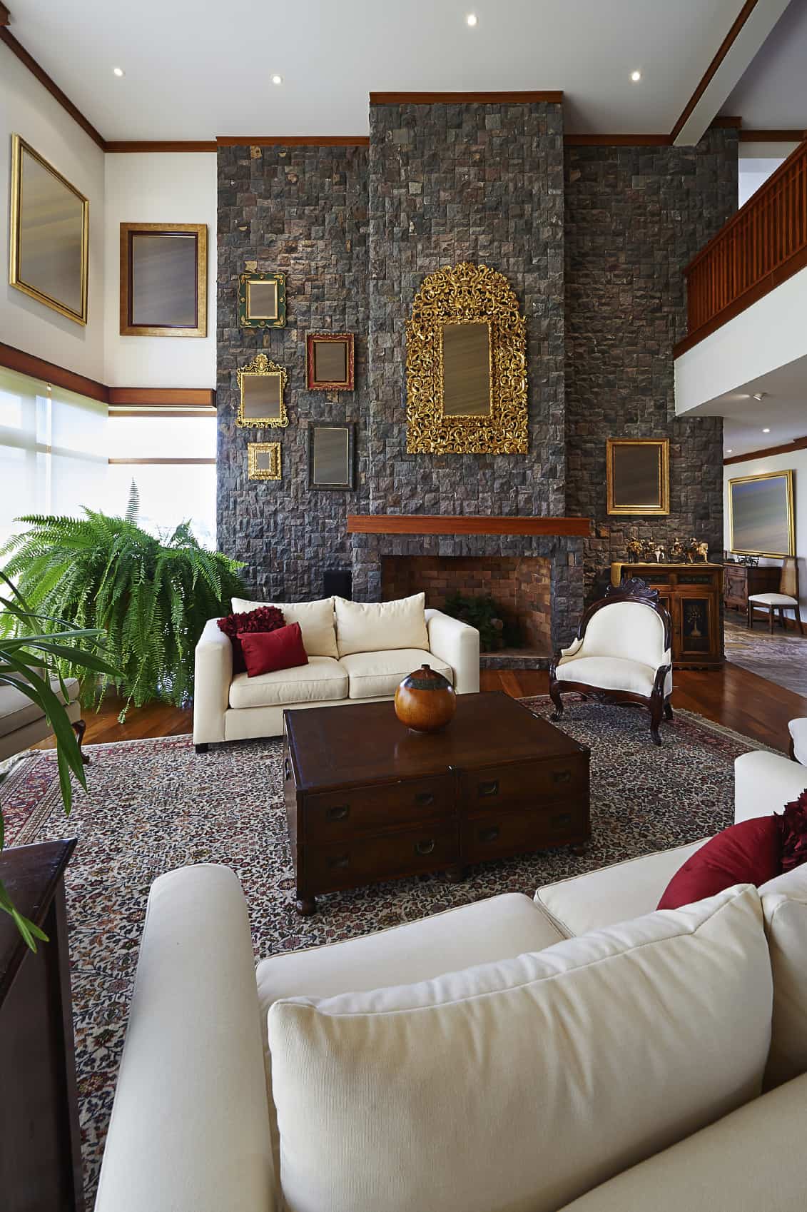 Decorating Ideas For Living Room With Stone Fireplace | Baci Living Room