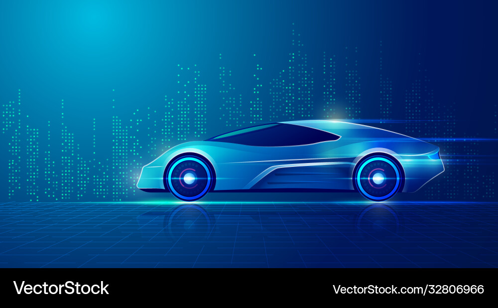 Smartcar Royalty Free Vector Image - VectorStock