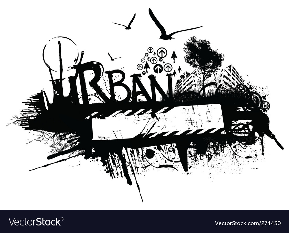 Grunge urban design Royalty Free Vector Image - VectorStock