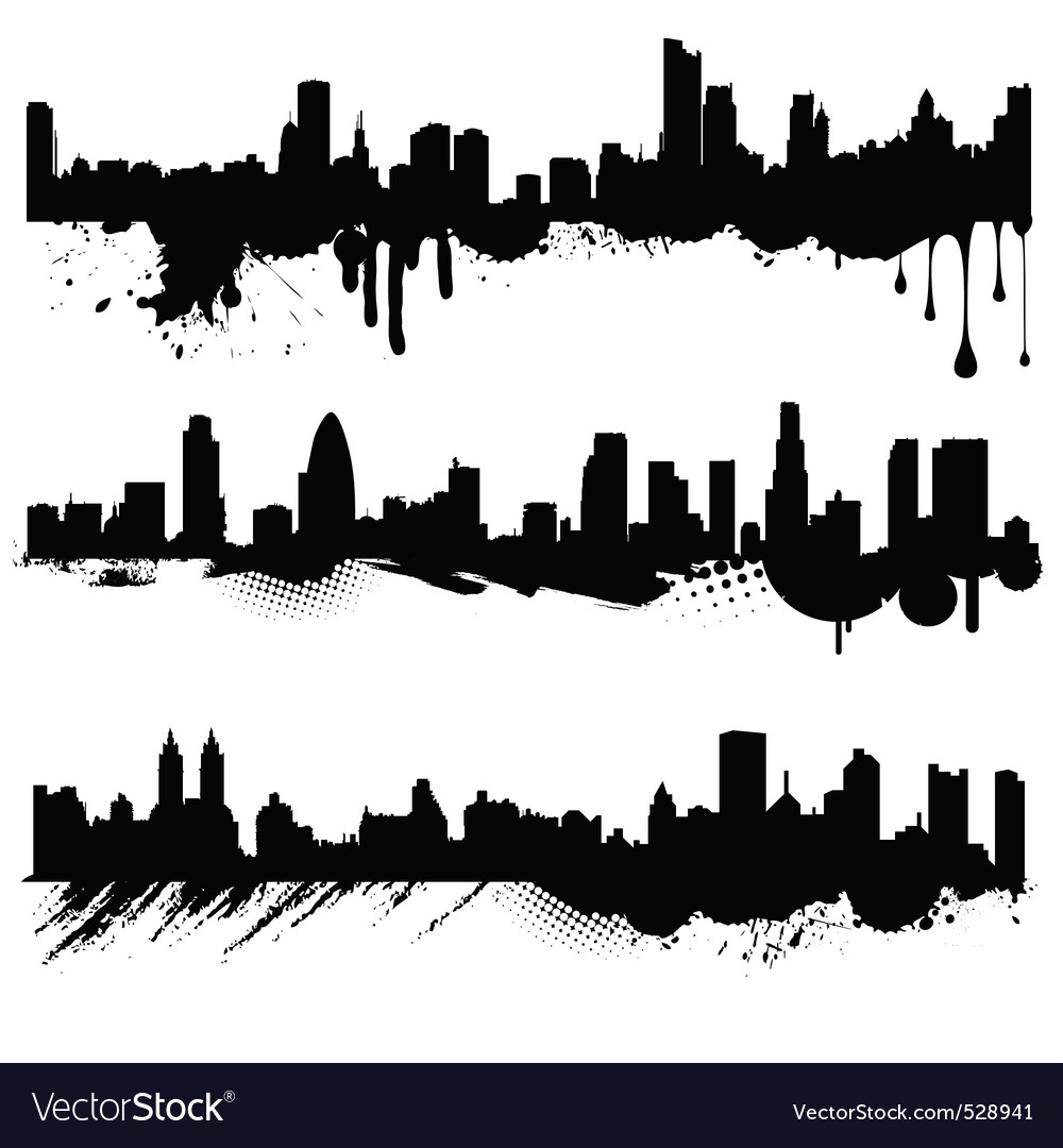 Grunge city Royalty Free Vector Image - VectorStock