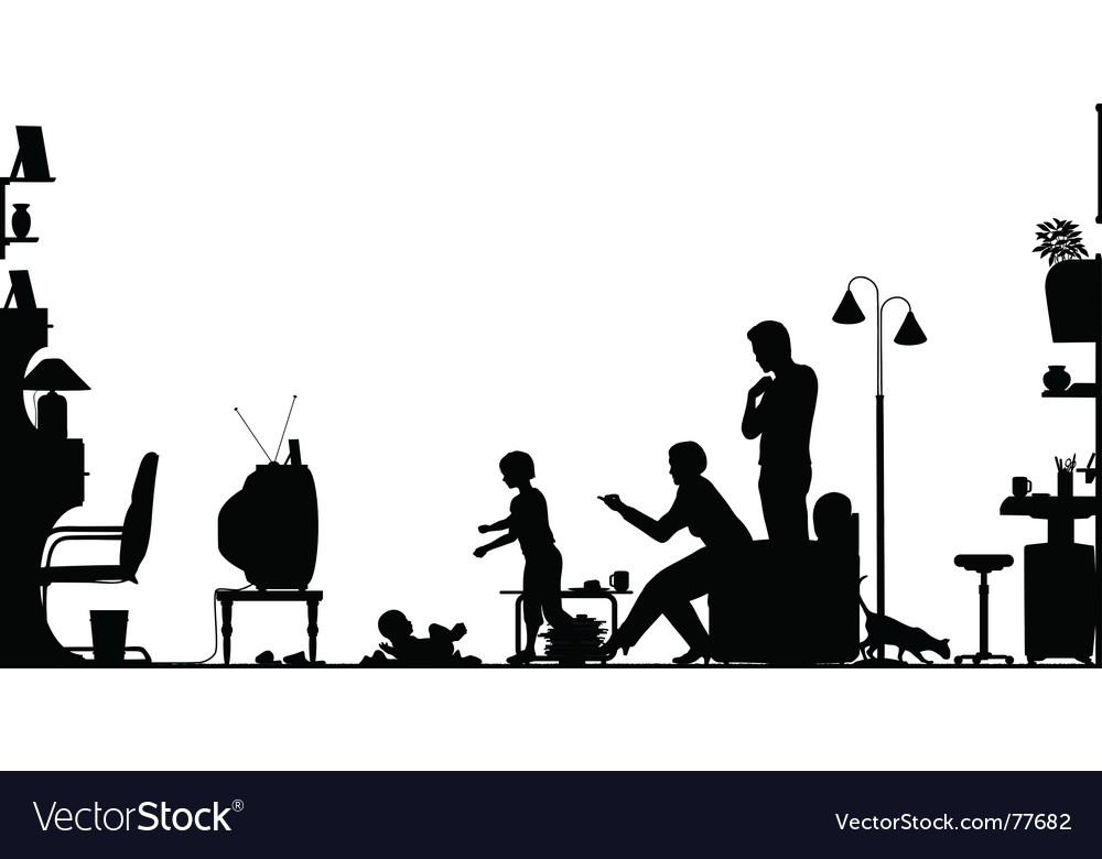 Living room Royalty Free Vector Image - VectorStock