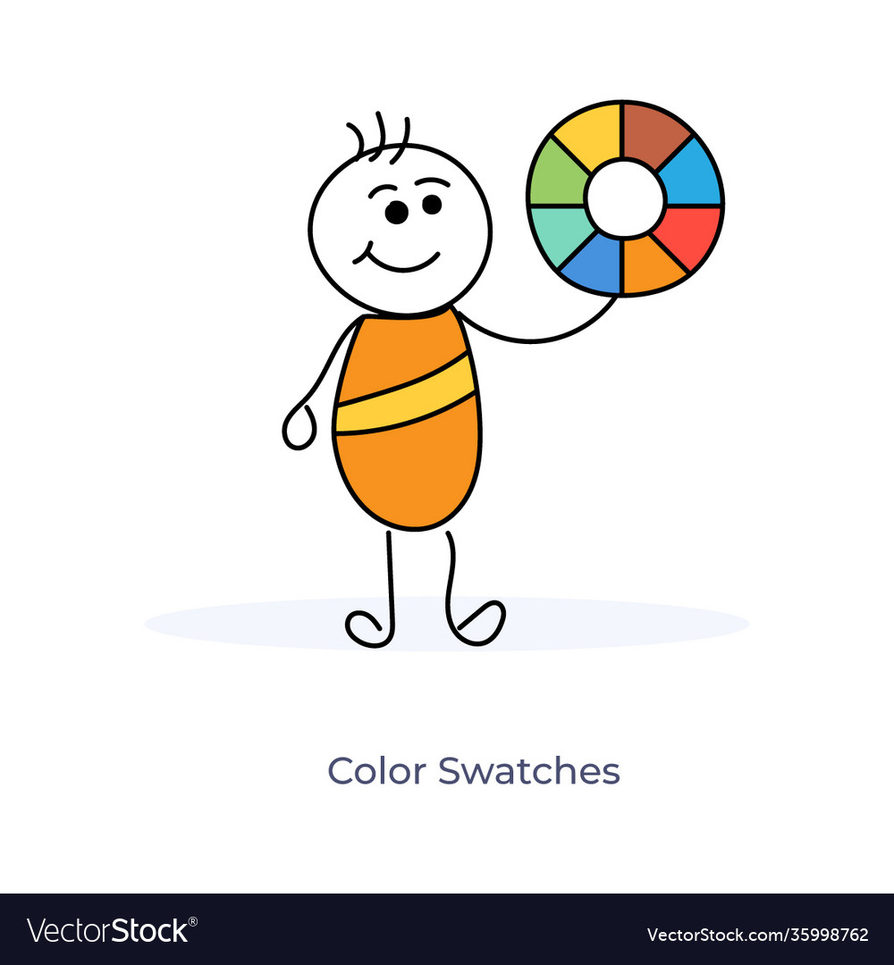 Color swatches Royalty Free Vector Image - VectorStock
