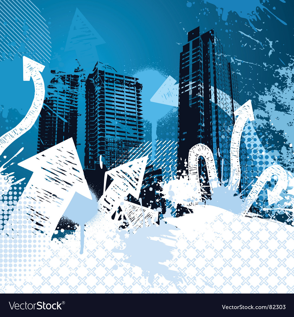 Grunge city design Royalty Free Vector Image - VectorStock