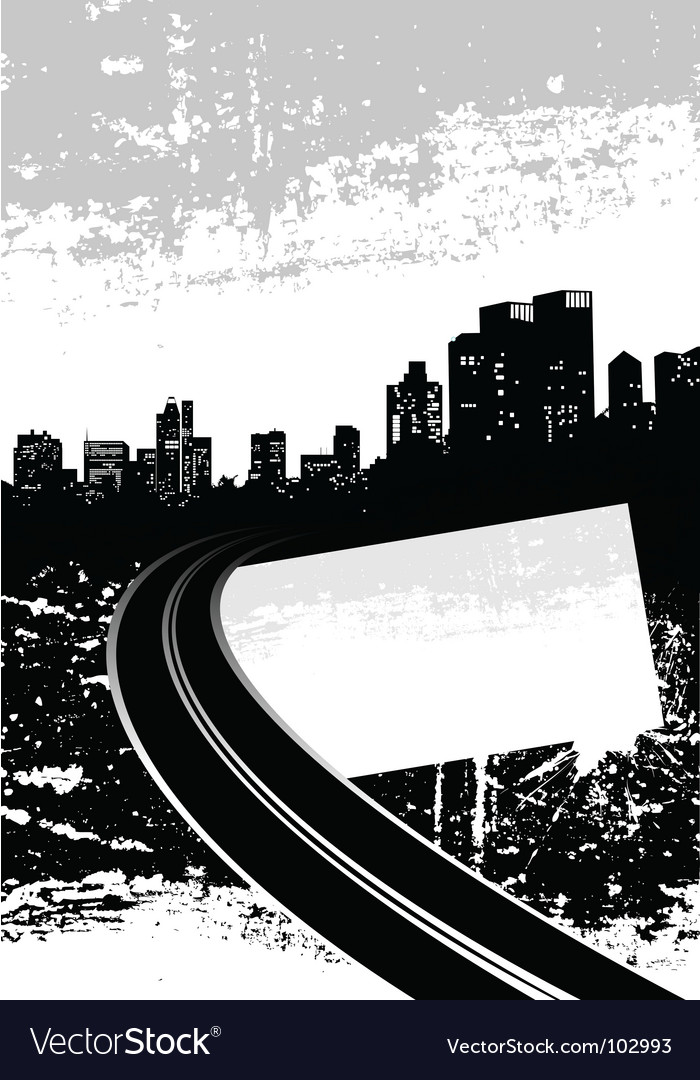 Grunge city Royalty Free Vector Image - VectorStock