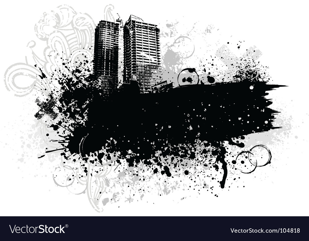 Grunge city design Royalty Free Vector Image - VectorStock